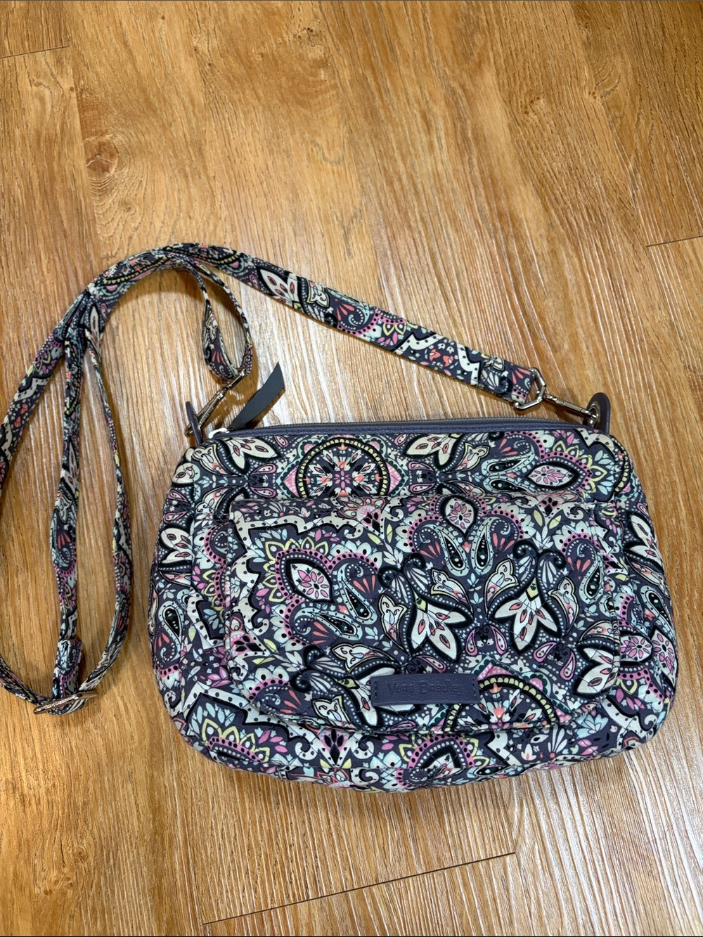 Vera Bradley Quilted Paisley Crossbody Bag in Multi-Color